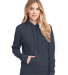 Next Level Apparel 9302 Unisex Malibu Pullover Hoo in Heather midnight navy