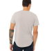 Bella + Canvas 3003 FWD Fashion Men's Curved Hem S in Heather cool grey