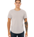 Bella + Canvas 3003 FWD Fashion Men's Curved Hem S in Heather cool grey