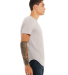 Bella + Canvas 3003 FWD Fashion Men's Curved Hem S in Heather cool grey
