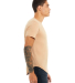 Bella + Canvas 3003 FWD Fashion Men's Curved Hem S in Heather sand dune