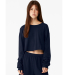 Bella + Canvas 6501 FWD Fashion Ladies' Cropped Lo in Navy