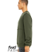 Bella + Canvas 3743 FWD Fashion Unisex Raw Seam Cr in Military green
