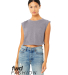 Bella + Canvas 8483 FWD Fashion Ladies' Festival C in Storm triblend