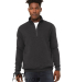 Bella + Canvas 3740 FWD Fashion Unisex Quarter Zip in Dark grey heather