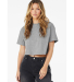 Bella + Canvas 6482 FWD Fashion Ladies' Jersey Cro in Athletic heather