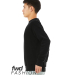 Bella + Canvas 3345 Unisex Sueded Drop Shoulder Sw in Black heather