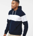 J America 8644 Men's Varsity Pullover Hooded Sweat in Navy