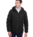 North End NE708 Men's Loft Puffer Jacket in Black/ carbon