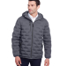 North End NE708 Men's Loft Puffer Jacket in Carbon/ black