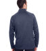 North End NE712 Men's Flux 2.0 Full-zip Jacket in Classic navy heather/ carbon