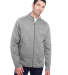 North End NE712 Men's Flux 2.0 Full-zip Jacket in Light heather/ carbon