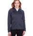 North End NE712W Ladies Flux 2.0 Full-zip Jacket in Classic navy heather/ carbon