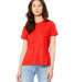 Bella + Canvas 6400 Ladies' Relaxed Jersey Short-S in Poppy
