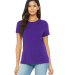 Bella + Canvas 6400 Ladies' Relaxed Jersey Short-S in Team purple