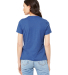 Bella + Canvas 6400 Ladies' Relaxed Heather CVC Sh in Heather true royal