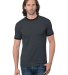 Bayside Apparel 1800 Unisex Ringer T-Shirt in Charcoal/ black