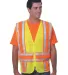 Bayside Apparel 3787 Unisex ANSI Mesh Vest in Lime green