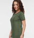 LA T 3516 Ladies' Fine Jersey T-Shirt in Green reptile