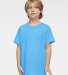 LA T 6101 Youth Fine Jersey T-Shirt in Aqua