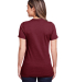 Gildan 64001LCVC Ladies' Softstyle CVC T-Shirt in Maroon mist