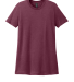 Gildan 64001LCVC Ladies' Softstyle CVC T-Shirt in Maroon mist