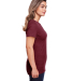 Gildan 64001LCVC Ladies' Softstyle CVC T-Shirt in Maroon mist