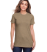 Gildan 64001LCVC Ladies' Softstyle CVC T-Shirt in Slate