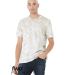 Bella + Canvas 3100RD Unisex Tie Dye T-Shirt in White/ olive oil