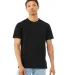 Bella + Canvas 3201 FWD Fashion Men's Heather CVC  in Solid blk blend