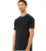 Bella + Canvas 3201 FWD Fashion Men's Heather CVC  in Solid blk blend