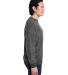 J America 8712 Unisex Aspen Fleece Crewneck Sweats in Charcoal speck