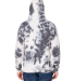 J America 8861 Adult Tie-Dye Pullover Hooded Sweat in Black tie dye