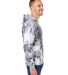 J America 8861 Adult Tie-Dye Pullover Hooded Sweat in Black tie dye