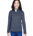 Devon and Jones DG798W Ladies' Newbury Mélange Fl in Navy heather