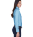 Harriton M600W Ladies' Long-Sleeve Oxford with Sta in Light blue
