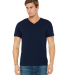 Bella + Canvas 3005 Unisex Jersey Short-Sleeve V-N in Navy
