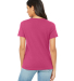 Bella + Canvas 6405 Ladies' Relaxed Jersey V-Neck  in Berry