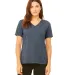 Bella + Canvas BC6405CVC Ladies' Relaxed Heather C HEATHER NAVY