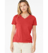 Bella + Canvas BC6405CVC Ladies' Relaxed Heather C in Heather red