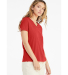 Bella + Canvas BC6405CVC Ladies' Relaxed Heather C in Heather red