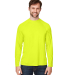 Core 365 CE110 Unisex Ultra UVP™ Long-Sleeve Rag in Safety yellow
