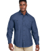 Harriton M540 Men's Denim Shirt-Jacket in Dark denim
