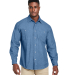 Harriton M540 Men's Denim Shirt-Jacket in Light denim