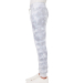 J America 8884 Adult Tie Dye Fleece Jogger in Grey tie dye