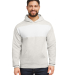 Jerzees 98CR Unisex NuBlend Billboard Hooded Sweat in Oatmeal heather/ white