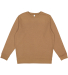 LA T 6925 Unisex Eleveated Fleece Sweatshirt in Coyote brown