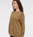 LA T 6925 Unisex Eleveated Fleece Sweatshirt in Coyote brown