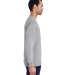 Hanes GDH200 Unisex Garment-Dyed Long-Sleeve T-Shi in Concrete grey