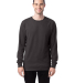 Hanes GDH200 Unisex Garment-Dyed Long-Sleeve T-Shi in New railroad grey